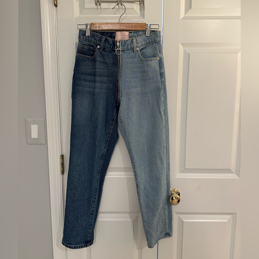 Custom Color Revice Denim Color Block Jean - image 1